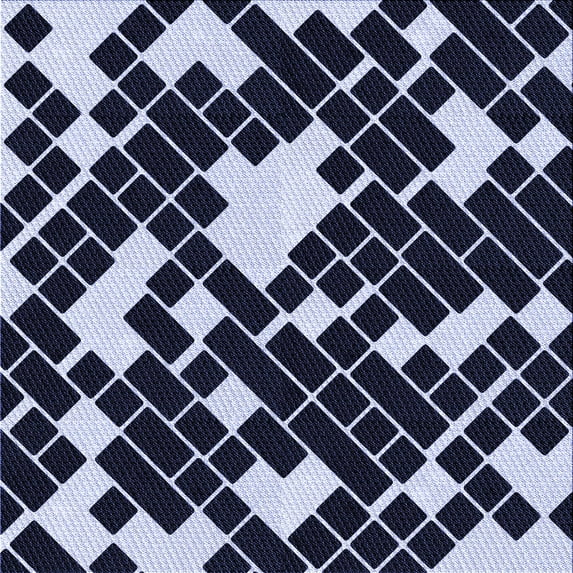 Ahgly Company Indoor Square Patterned Night Blue Area Rugs, 7' Square