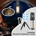 thumbnail image 2 of Mightygear mosquito repellent camping lamp, portable led lantern with magnetic suction, 5 light modes, type-c rechargeable, waterproof for outdoor hiking, includes tripod & 6 repellent tablets, 2 of 7