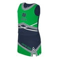 thumbnail image 2 of Girls Youth Colosseum Navy Notre Dame Fighting Irish Lollipop Park Cheer Two-Piece Set, 2 of 3