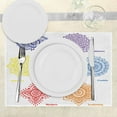 thumbnail image 3 of Ambesonne Mandala Place Mats Set of 4, Colorful, Standard Size, Multicolor, 3 of 6