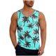 thumbnail image 2 of Camiseta sin mangas de cuello redondo para hombre, informal, a la moda, con estampado, cuello redondo, sin mangas, deportiva, blusa para hombre, 2 of 6