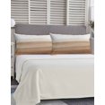 thumbnail image 5 of Brown White Ombre Pillow Covers King Size, Vintage Farmhouse Abstract Striped Soft Bed Throw Pillowcases Breathable Cooling Long Lumbar Body Pillow Sham Cover for Bed Sofa 20''x40'', 5 of 7