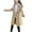 Khaki, variant on Girls Winter Dress Coat Button Peacoat Notch Lapel Double Breasted Outerwear with Pockets Black 4-5 Years