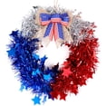 thumbnail image 1 of Guirnalda Decorativa para Puerta con Simulación Del Día de La Independencia de Los Estados Unidos, 1 of 2