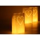 thumbnail image 4 of 10 bolsas de luz blanca con diseño de estrella de y corazón y decoración de estrellas para bodas, recepciones, fiestas y eventos - Pap Macarena Bolsas de linterna de luz de té de vela, 4 of 8