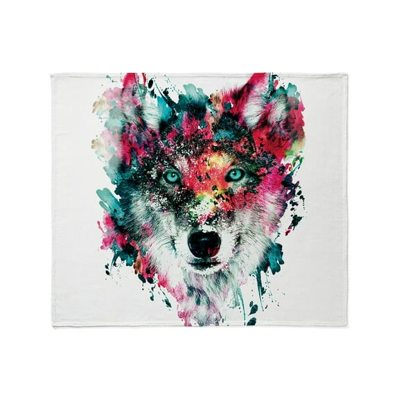 CafePress - Wolf Throw Blanket - Soft Fleece Throw Blanket, 50"x60" for All Ages
