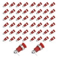thumbnail image 1 of 50Pcs Banana Socket 4mm Pure Copper Metal Good Performance High Current Discharge Electrical Test AccessoriesRed, 1 of 14