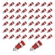 thumbnail image 1 of 50 Uds conector Banana 4mm Metal de cobre puro buen rendimiento descarga de alta corriente accesorios de prueba eléctrica rojo, 1 of 5