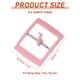 thumbnail image 2 of Uxcell 4 Pcs Hebilla de Reemplazo para Banda de Reloj, Cierre de Correa de Reloj de Plástico de 16 mm para Correas de Reloj de Cuero Silicona Nylon Lona, Rosa, 2 of 7