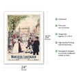 thumbnail image 2 of Monsieur Lohengrin - Operetta in 3 Acts - Vintage Music Poster by L. Bergé c.1896 - Bamboo Fine Art 290gsm Paper Print (Unframed) 24x32in, 2 of 4
