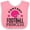 Pink and White, variant on Inktastic Fantasy Football Princess Girls Baby Bib
