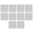 thumbnail image 5 of Goodhd 10Pc 3D Tile Stone Brick Wall Sticker Soft Foam Panels 35*35Cm-White, 5 of 9