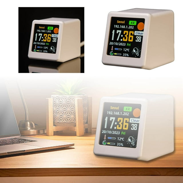 SHAGUOZHOU Cow Kitchen Timer That Mechanical Kitchen Timer No Battery Dso213 Probe WiFi Desk Weather Clock Multifunctional Clock With Stylish Design For Home &