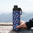 thumbnail image 7 of Uemuo Skull flower funny 18OZ Insulated Kettle, Sports Water Bottle, Stainless Steel Kettle, Vacuum Insulated Flask, Flip Lid Travel Mug, 7 of 7