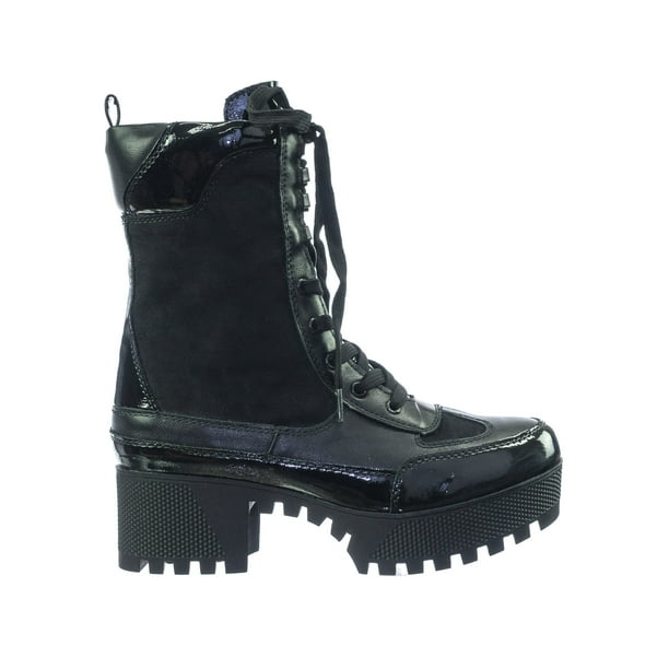 colorblock lug boots