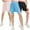3 Pack(Black+Blue+Pink), variant on SILVERCELL 5-12T Girls 2-in-1 Athletic Flowy Shorts Active Performance Mesh Shorts with Liner for Sports Fitness Running Biking Hiking