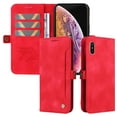 thumbnail image 5 of Nalacover For iPhone X/XS Wallet case 【RFID Blocking】【Slide Pocket Slot】,Credit Card Holder Flip Folio Book PU Leather Protective Cover Women Men For iPhone X/XS, red, 5 of 14