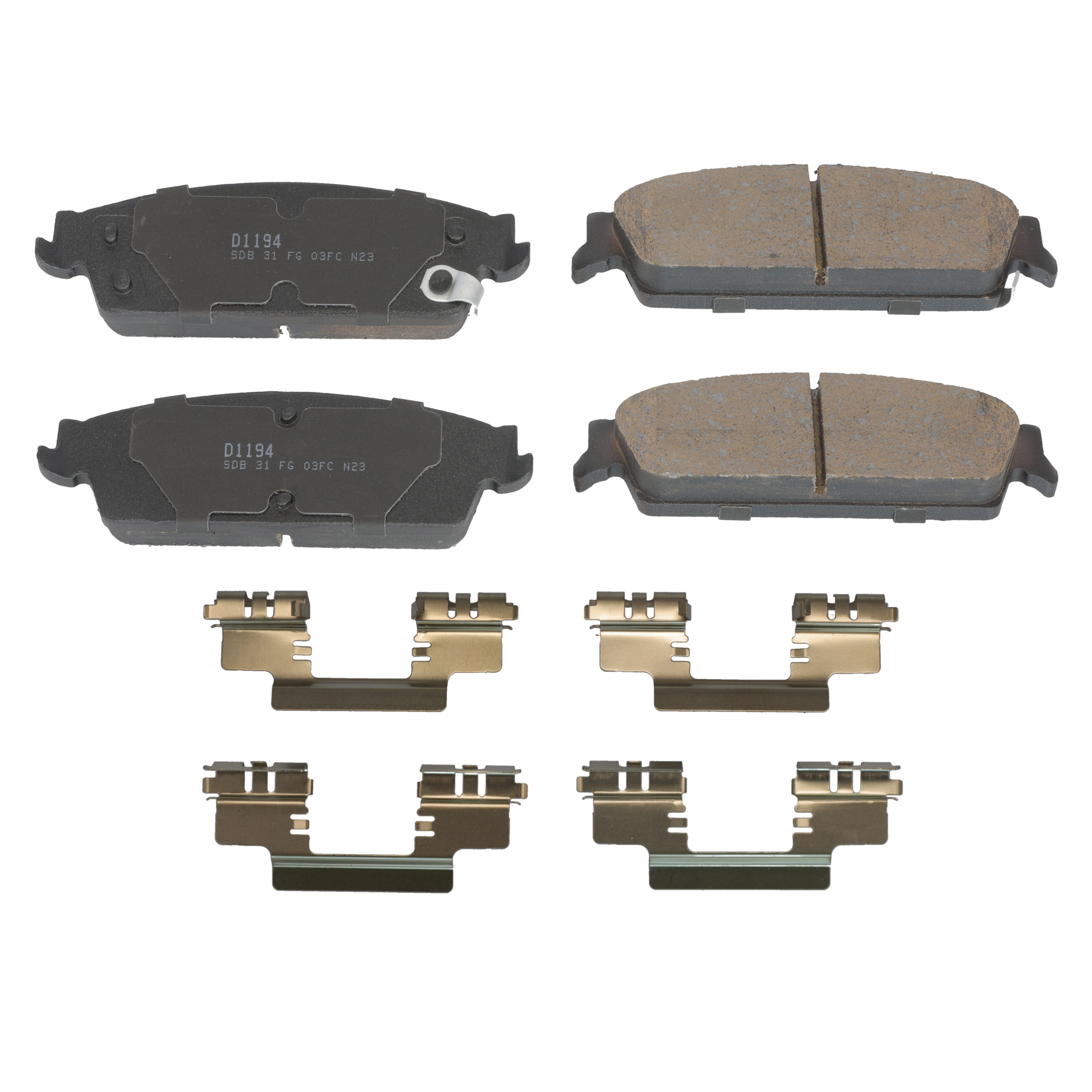 Winstop Brake Pad Set, Rear WS.1194.0.C, Chevrolet Silverado 1500 2013-2007