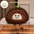 thumbnail image 3 of Cute Swiss Roll Plush Toy-4-inch Kawaii Bread Super Soft Filling Toy-Birthday & Christmas Fashion Decor Gift, 3 of 10
