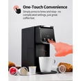 thumbnail image 3 of Hot Iced Coffee Maker, K-Cups Ground Coffee, Single-Serve Brewer with Bold Setting, Reusable Filter, Travel Mug Friendly, Compact Quick Brew, Black, 3 of 7
