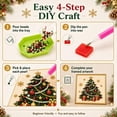 thumbnail image 5 of DIY Christmas Pearl Diamond Painting Art Kit with Frame, Christmas Ornaments for Adults, Relaxing & Beginner-Friendly Pearl Diamond Painting Hanging Kit for Home Wall Decor,Tree, 5 of 8