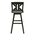 thumbnail image 4 of OakvillePark Roscoe Swivel Pub Height Barstool (Set of 2), Black/Gray, 4 of 7