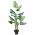 thumbnail image 2 of Northlight Potted Two Tone Green Calathea Artificial Floor Plant - 4', 2 of 7