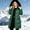 #Green, variant on DPTALR Women's Solid Color Long-Sleeved Hooded Fashion Padded Jacket,Gray,Size S