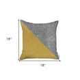 thumbnail image 4 of Gray and Yellow Diagonal Decorative Throw Pillow, 4 of 8