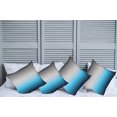 thumbnail image 2 of Ambesonne Ombre Throw Pillow Cover 4 Pack, Abstract Color Change Pattern, 20", Grey and Blue, 2 of 7
