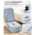 thumbnail image 3 of SYCNB Travel Backpack for Women, Lightweight Personal Item Travel Bag, Gym Backpack with Shoe Compartment, Waterproof Carry-On Bag Air-approved, Gray Blue, 3 of 8