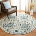 thumbnail image 4 of SAFAVIEH Evoke Rado Floral Medallion Area Rug, Navy/Ivory, 5'1" x 7'6", 4 of 5