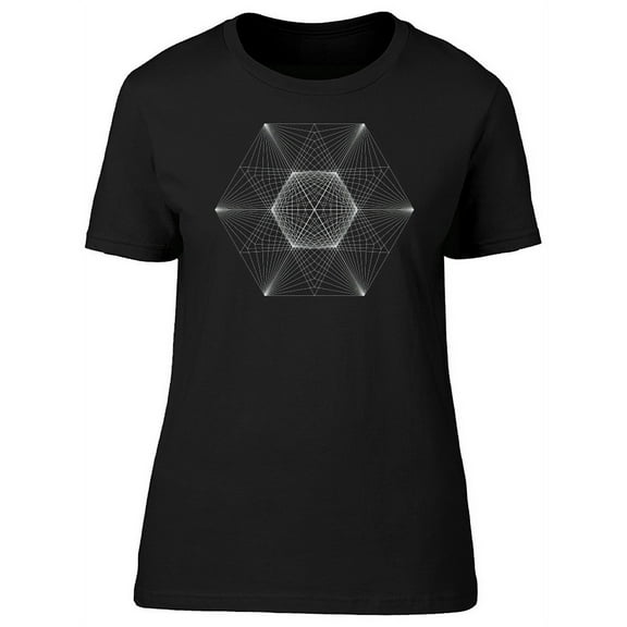 String Art Star And Cube T-Shirt Women -Image by Shutterstock, Female Large