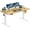 Natural, variant on Electric Height Adjustable Standing Desk, 40x24 Inches, Ergonomic Sit-to-Stand Rising Computer Table for Home Office