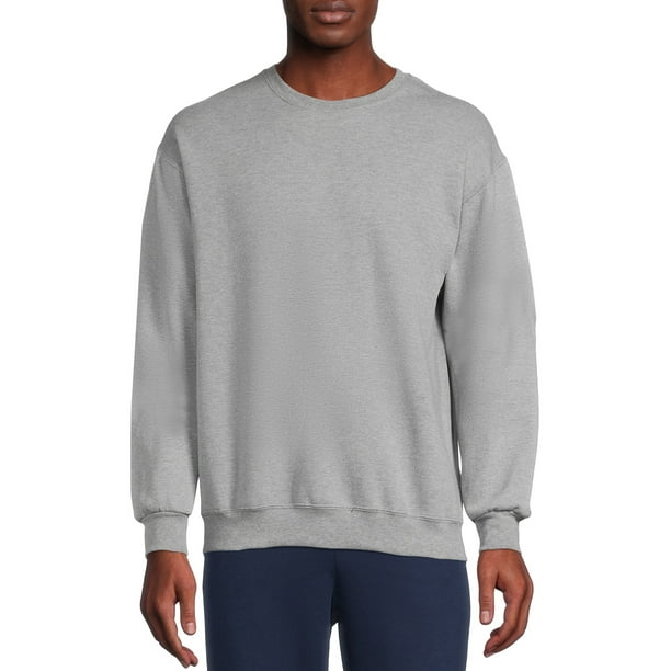 Athletic Works Men's Fleece Crewneck Sweatshirt, Sizes S-4XL - Walmart.com