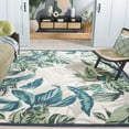 thumbnail image 2 of SAFAVIEH Blossom Wendell Leaves Area Rug, Ivory/Green, 8' x 10', 2 of 6