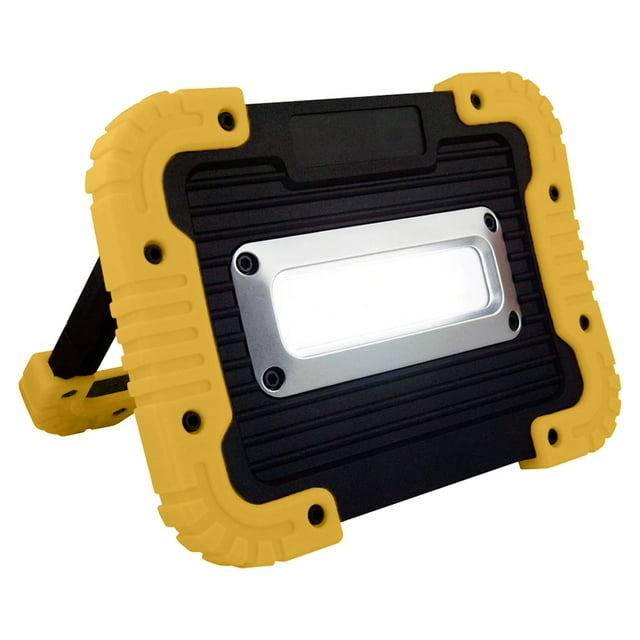 Luz de trabajo recargable, luces de trabajo LED inalámbricas, luz de inundación portátil impermeable con soporte para acampar al aire libre, senderismo, garaje, reparación de automóviles, iluminación