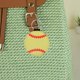 thumbnail image 4 of unbranded 2Ud Llaveros De Béisbol Y Softbol En Material PU Amarillo Para Complemento Chic Y, 4 of 7