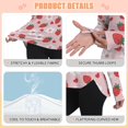 thumbnail image 4 of FORMRS Womens Long Sleeve Shirts UPF 50+ Sun Protection Quick Dry Fishing Hiking Tops, Size S-2XL, Pink Floral Strawberry Pattern, 4 of 8