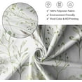 thumbnail image 3 of 72x84 Inches Sage Green Leaves Shower Curtain Watercolor Leaf Floral Plant Bath Curtain Botanical Fabric Shower Curtain for Bathroom Decor Set Polyester Waterproof with Hooks, 3 of 5