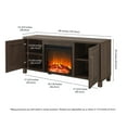 thumbnail image 5 of Evelyn&Zoe Chabot Rectangular TV Stand with Log Fireplace for TV's up to 65", Alder Brown, 5 of 14