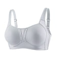 thumbnail image 2 of Women's Sports Bra Thin Sagging Gathering Bra With Double Breasts Plus Size Seamless Sports Bra Sports Bras for Women Gray S, 2 of 7