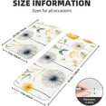 thumbnail image 3 of Watercolour Dandelion Kitchen Mats for Floor, Wildflower Kitchen Rug Runner Non-Slip Kitchen Mats and Rugs 2PCS Absorbent Standing Mats for Office Desk Sink, 3 of 6
