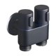 thumbnail image 5 of Wall-mounted Faucet 1 In 2 Out Diverter Angle Valve Dual Control Bathroom Faucet For Self-cleaning(black), 5 of 5