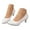 White, variant on Mostsola Kitten Heels for Women Bow Pumps Shoes Slip on Low Heel Dress Shoes Business Dress Shoes