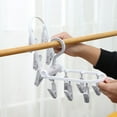 thumbnail image 6 of Portable Foldable Clothes Drying Rack, 20 Rotating Clips, Indoor and Outdoor Laundry Hanger, Compact Travel-Friendly Design, 6 of 6