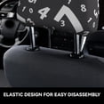 thumbnail image 6 of 2 PCS Car Headrest Cover, black math number Soft Car Seat Head Rest Cover Protector Interior Car Accessories Seat Covers for Cars Truck Auto Only Covers, 6 of 8