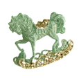 thumbnail image 1 of Adorno colgante de Navidad BLESIY Caballo 10x9cm lentejuelas verde, 1 of 8