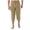 Khaki, variant on Mens Capri Pajama Pants Loose Fit Comfy Lounge Pj Bottoms Soft Casual Drawstring Sleep Pants (White,Medium)