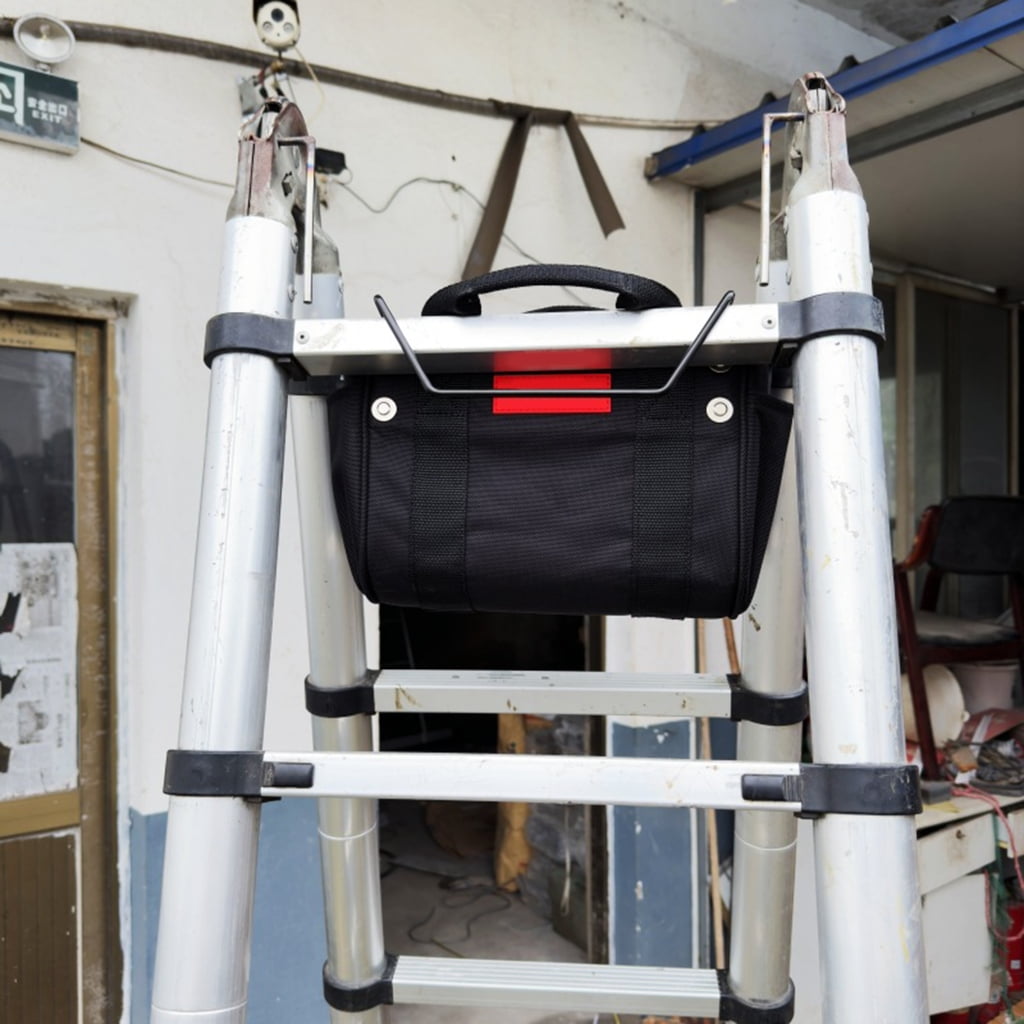 MOMOJIA Professional Telescoping Ladder Tool Bag with Multi Pockets and Compartments